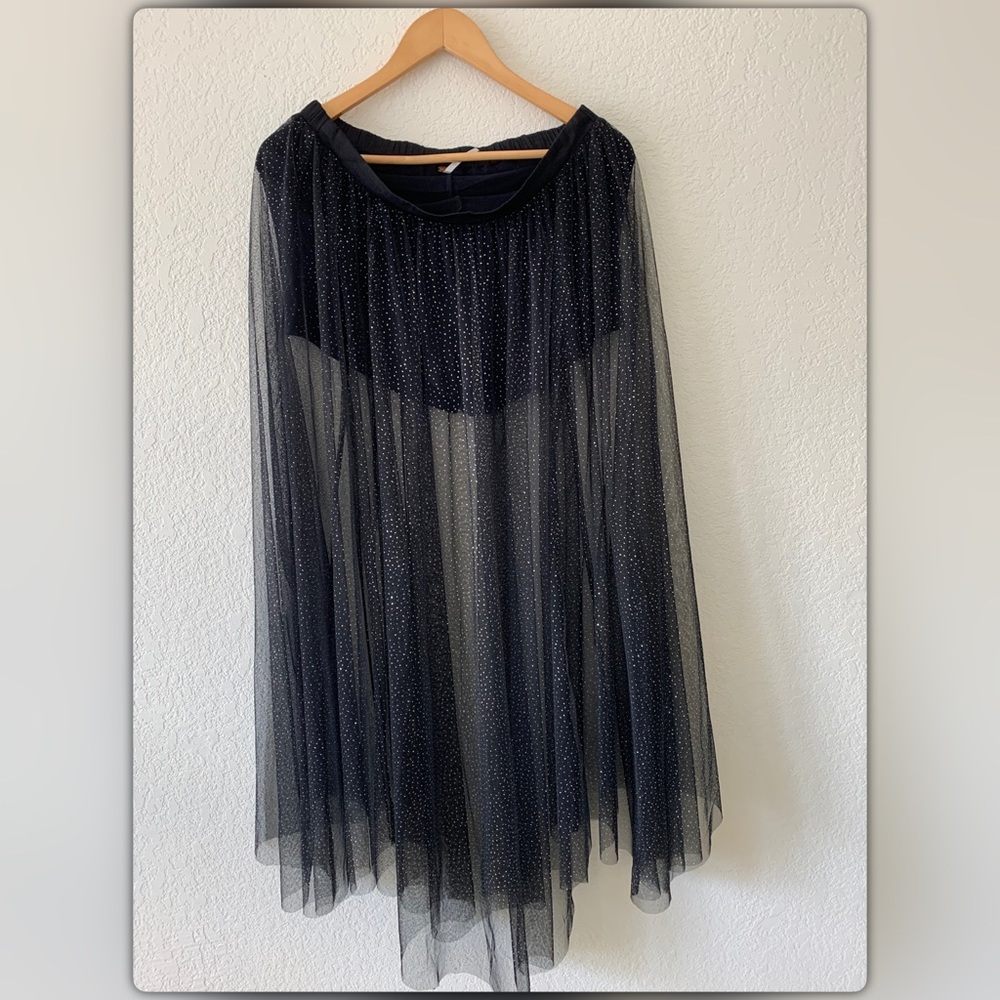 Free People Tulle maxi skirt.